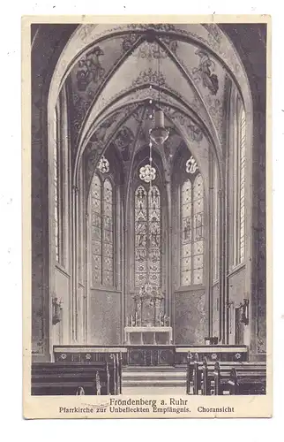 5758 FRÖNDENBERG, Pfarrkirche zur Unbefleckten Empfängnis, Choransicht
