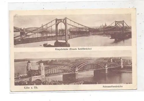 5000 KÖLN, Hängebrücke, Hohenzollernbrücke