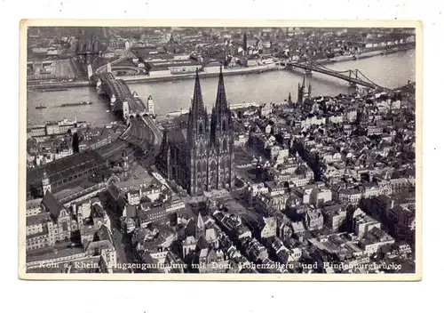 5000 KÖLN, Luftaufnahme Kölner Dom und Umgebung, 1934