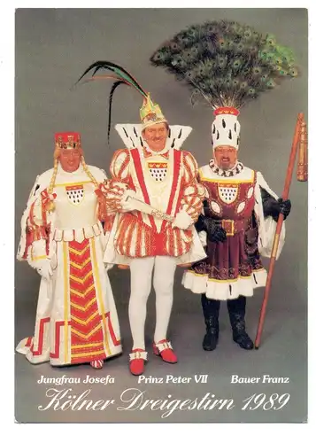 5000 KÖLN, KARNEVAL, Dreigestirn 1989