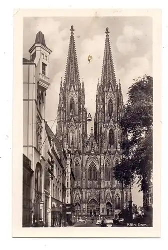 5000 KÖLN, Strassenpartie Burgmauer, Kölner Dom, 1942