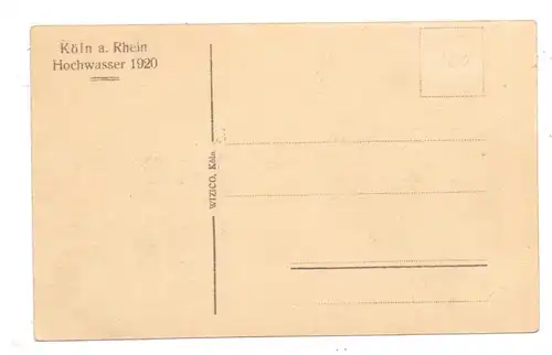 5000 KÖLN, EREIGNIS, Hochwasser 1920