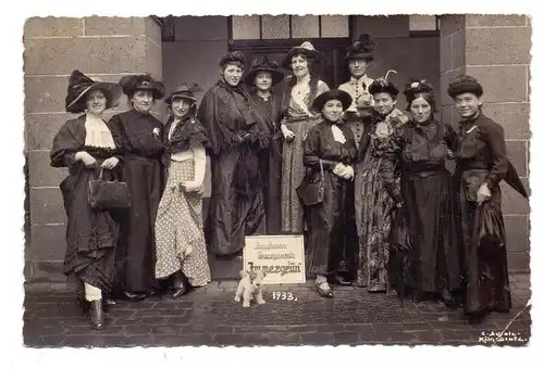 5000 KÖLN, MUSIK, Jungfrauen Gesangverein "Immergrün", 1933, kl. Knick, Photo