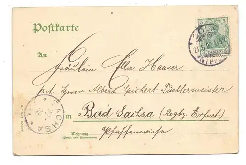 5000 KÖLN, Kölner Dom, 1902, Halt gegen das Licht / hold to light