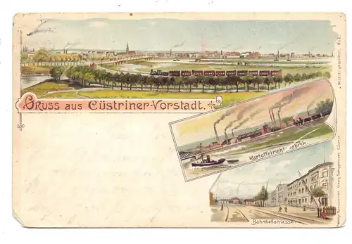 NEUMARK - CÜSTRIN / KOSTRZYN NAD ODRA, Lithographie, Mängel