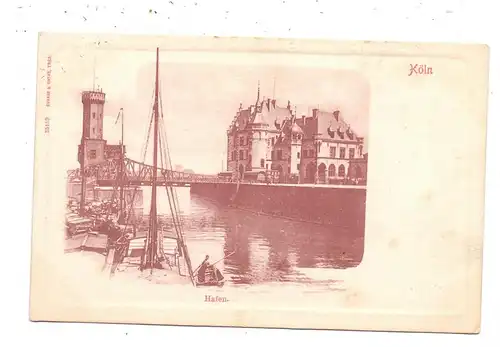 5000 KÖLN, Hafen, Drehbrücke, Malakoff - Turm, ca. 1905, Schaar & Dathe - Trier