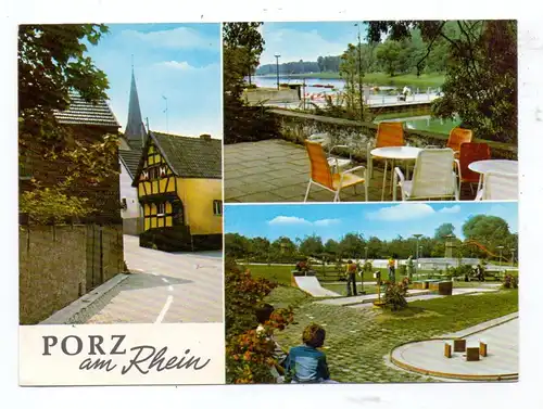 5000 KÖLN - PORZ, Mehrbild-AK,. Minigolf