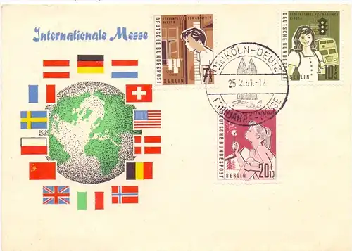 5000 KÖLN - DEUTZ, Frühjahrsmesse 1951, Sonderstempel-Beleg