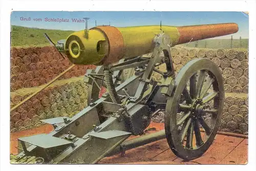 5000 KÖLN - PORZ - WAHN, Schiessplatz, Kanone, 1916