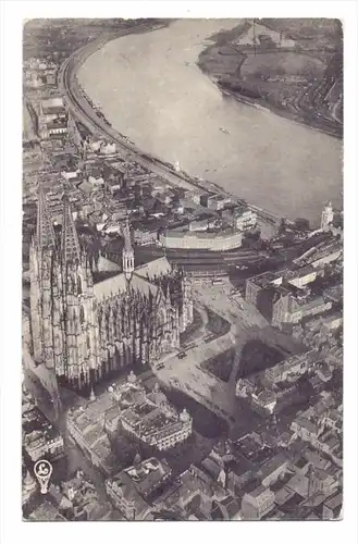 5000 KÖLN, Ballonaufnahme Kölner Dom und Umgebeung, 1911