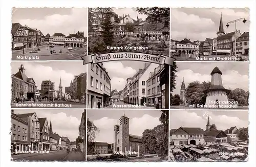 4750 UNNA, Mehrbild-AK, 1958