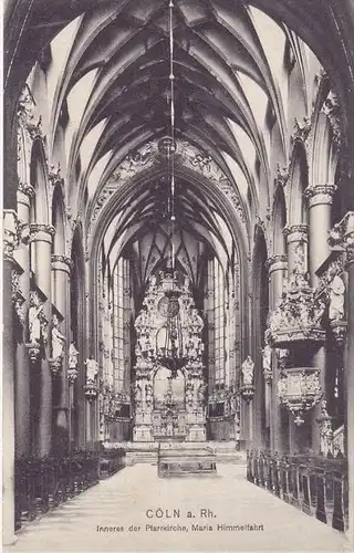 5000 KÖLN, Kirche Mariä Himmelfahrt, Marzellenstrasse, Innenansicht, Trenkler-Leipzig