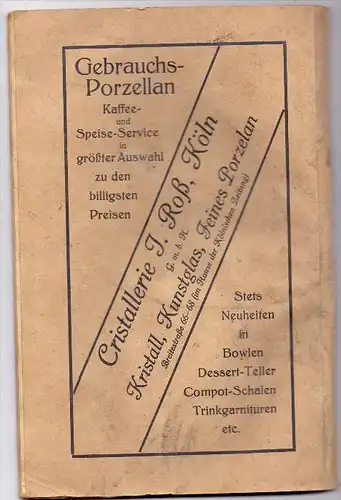 5000 KÖLN, Mitgliederverzeichnis Kölner Männer Gesang Verein / Wolkenburg Kasino, 1927, 57 Seiten, altersb. Erhaltung