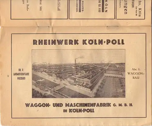 5000 KÖLN, Mitgliederverzeichnis Kölner Männer Gesang Verein / Wolkenburg Kasino, 1924, 35 Seiten, altersb. Erhaltung