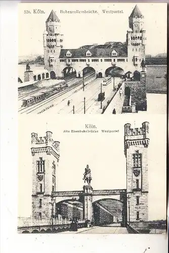 5000 KÖLN, Hohenzollernbrücke, Westportal
