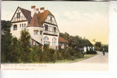 5000 KÖLN - MARIENBURG, Partie im Südpark, ca. 1905 ungeteilte Rückseite, kl. Druckstelle