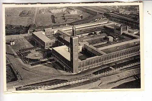 5000 KÖLN - DEUTZ, Messehallen, Luftaufnahme, 30er Jahre