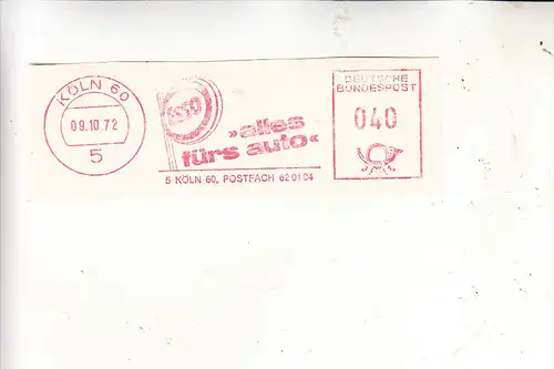 5000 KÖLN - NIEHL, ESSO, Maschinenstempel 1972