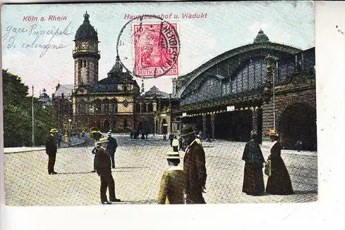 5000 KÖLN, Hauptbahnhof und Viadukt 1914