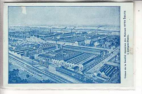 5000 KÖLN - DEUTZ, Deutz Motorenwerke, 1913, kl. Papiermangel