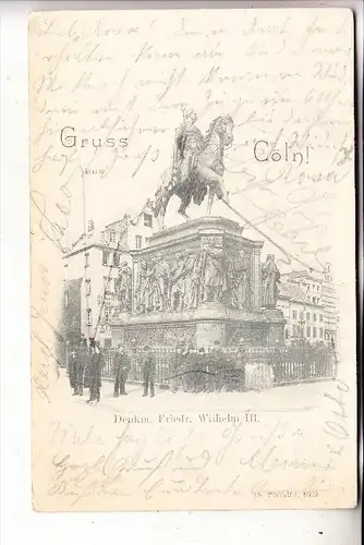 5000 KÖLN, Denkmal Friedrich Wilhelm II, 1899