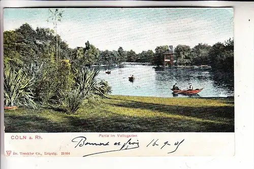 5000 KÖLN, Volksgarten, 1905, Trenkler