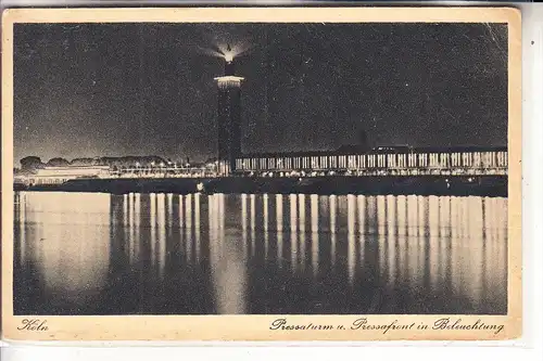 5000 KÖLN, EREIGNIS, Pressa-Ausstellung, Beleuchtung bei Nacht