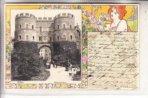 5000 KÖLN, Hahnentor, 1903, Jugendstilornamentik