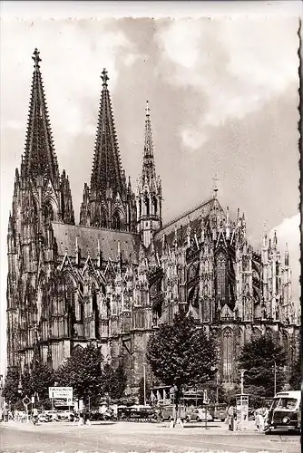 5000 KÖLN, KÖLNER DOM, Vorplatz Osten, Parkplatz, Busbahnhof, heute Römisch-Germanisches Museum