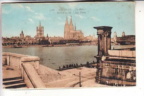 5000 KÖLN - DEUTZ, Brückenaufgang Deutzer Brücke, 1927