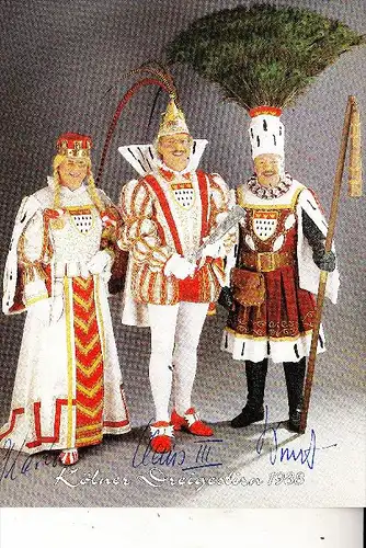 5000 KÖLN, KARNEVAL, Dreigestirn 1988