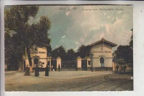 5000 KÖLN, KÖLNER ZOO, Eingang, 1907
