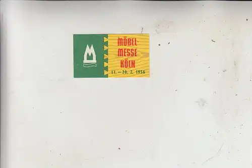 5000 KÖLN, EREIGNIS, Vignette, Möbelmesse 1956