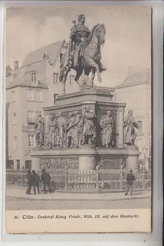 5000 KÖLN, Heumarkt, Kaiser Friedrich Wilhelm III Denkmal