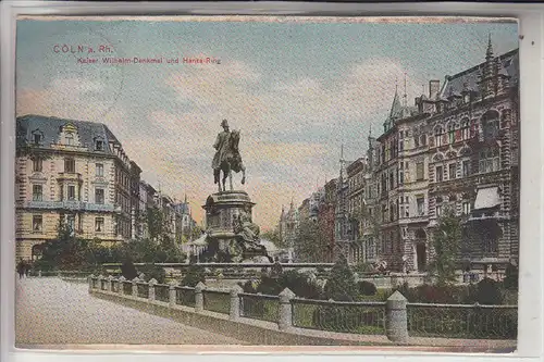 5000 KÖLN, Hansa-Ring, KaiserWilhelm-Denkmal, 1907