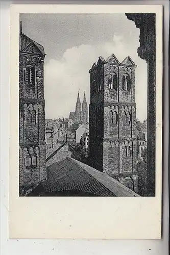 5000 KÖLN, Kirche Sankt Gereon, Galerie des Dekagons, Blick auf den Kölner Dom, Kriegszerstörungen 2. Weltkrieg