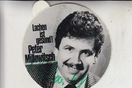 5000 KÖLN, THEATER, Peter Millowitsch, Werbeaufkleber mit Autogramm