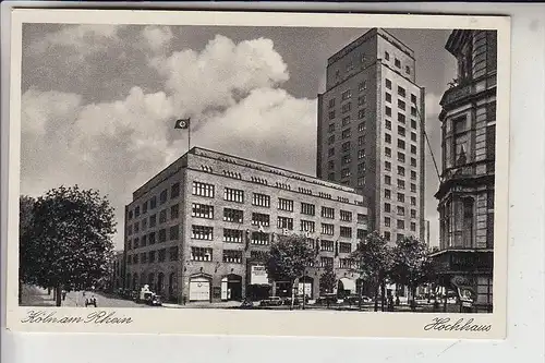 5000 KÖLN, Hansaring, Hochhaus mit NS-Fahnenschmuck