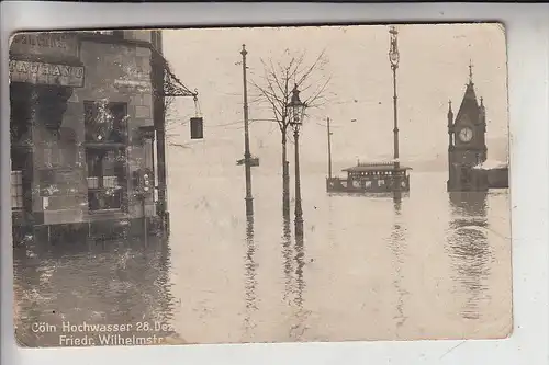 5000 KÖLN - MÜLHEIM, EREIGNIS, Hochwasser 1919, 28.Dez. 1919, Friedrich Wilhelmstrasse