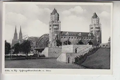 5000 KÖLN - DEUTZ, Hohenzollernbrücke, 1938