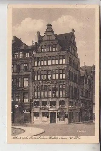 5000 KÖLN, Bierstube "zum St. Peter", Heumarkt, NS-Beflaggung