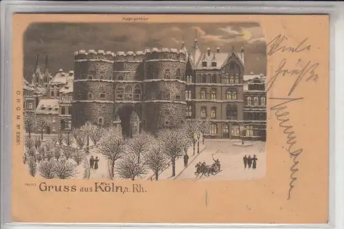 5000 KÖLN, Hahnentor im Winter, 1899