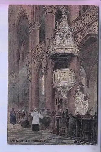 5000 KÖLN, Kirche - Jesuitenkirche, Künstlerkarte Rüdell
