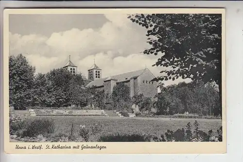 4750 UNNA, St.Katharina & Grünanlagen 1951