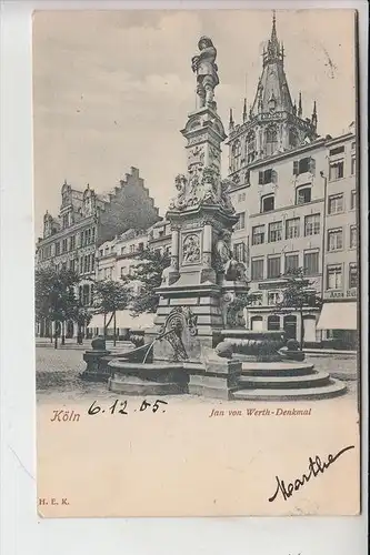 5000 KÖLN, Altstadt, Alter Markt, Jan von Werth Denkmal