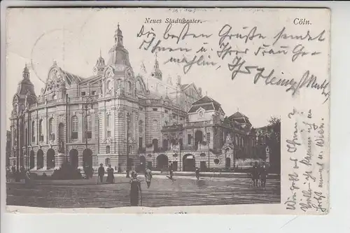 5000 KÖLN, Neues Stadttheater 1905, gelaufen nach Wien