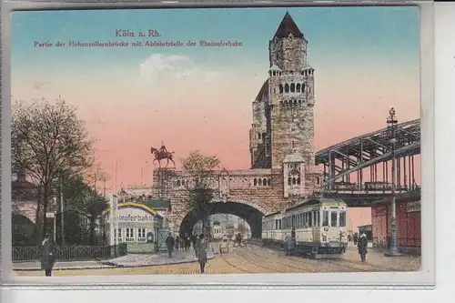 5000 KÖLN, KÖLN-BONNER-EISENBAHN /& Rheinuferbahn, Haltestelle an der Hohenzollernbrücke