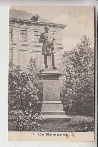 5000 KÖLN, Bismarckdenkmal, Augustinerplatz, im 2.Weltkrieg zerstört oder gestohlen