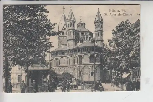 5000 KÖLN, Neumarkt, St.Aposteln-Kirche, Kiosk, Alltagsleben
