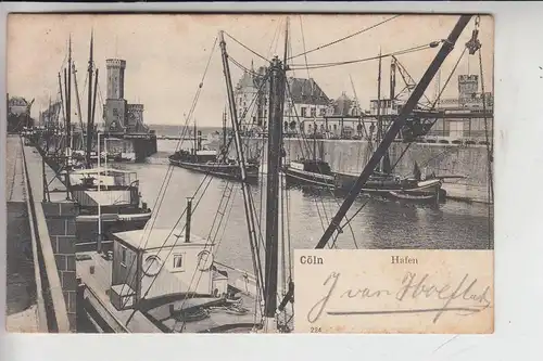 5000 KÖLN, Hafen, Frachtschiffe,1907